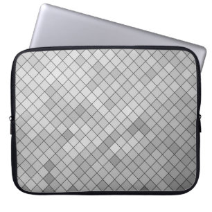 Funda Para Portátil Ilustracion poligonal gris, que consiste en tria
