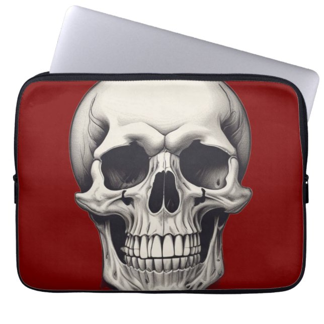 Funda Para Portátil Ilustracion Skull (Frente)