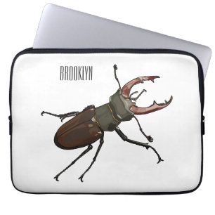 Funda Para Portátil Ilustracion Stag beetle personalizado