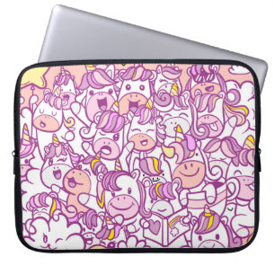 Funda Para Portátil Ilustracion, unicornio y colección de ponis con