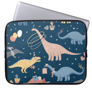 Funda Para Portátil Ilustracion vintage con la fiesta de cumpleaños de