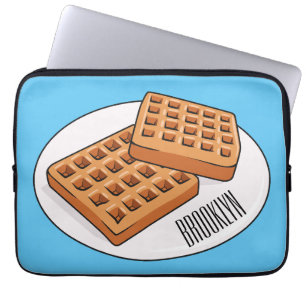 Funda Para Portátil Ilustracion Waffle personalizado