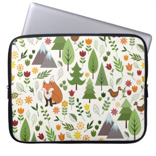 Funda Para Portátil Ilustraciones escandinavos del estilo en el modelo