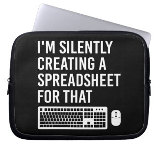 Funda Para Portátil I'm Silently Creating A Spreadsheet Actuary Funny