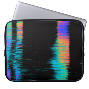 Funda Para Portátil Imagen abstracta de la pantalla LED parpadeada. Ví