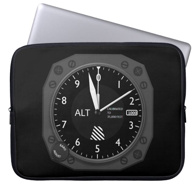 Funda Para Portátil Imagen de altimeter de aeronaves (Frente)