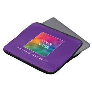 Funda Para Portátil Imagen de la foto subida de plantilla Elegant Roya