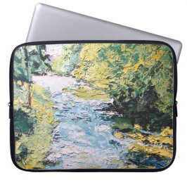 Funda Para Portátil Imagen de mi obra Viendo a través del bosque