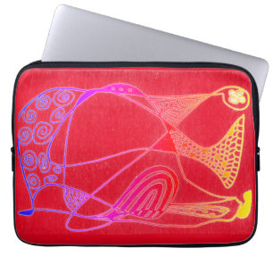Funda Para Portátil Imágenes abstractas de color de arte moderno