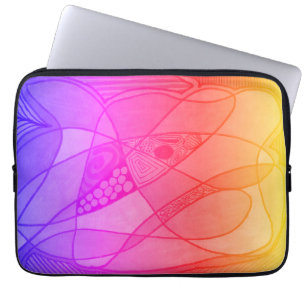 Funda Para Portátil Imágenes abstractas de color de arte moderno