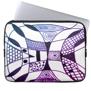 Funda Para Portátil Imágenes abstractas de color de arte moderno