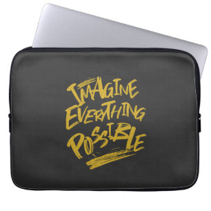 Funda Para Portátil Imaginen todo lo posible motivación de cita