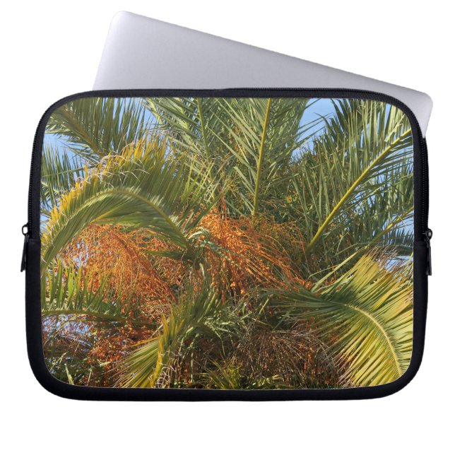 Funda Para Portátil IMG_7080.JPGverano, palmas, hojas, tropicales, árb (Frente)