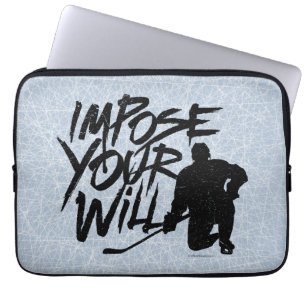 Funda Para Portátil Imponer su voluntad (hockey)