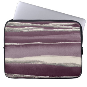 Funda Para Portátil Impresión abstracta púrpura color de rosa de pla