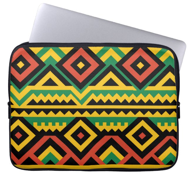 Funda Para Portátil Impresión africana en negrita (Frente)