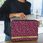 Funda Para Portátil Impresión animal moderna<br><div class="desc">El manga de diseño moderno para la impresión en animales combina un diseño elegante con una elegancia personalizada. Con un fondo de impresión animal cortado con espacio rectangular para propósitos de personalización, este funda se acentúa con una brisa de lujo pero salvaje y espacio para su nombre, lo que lo...</div>