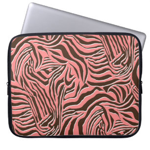 Funda Para Portátil Impresión animal, patrón de cebra impecable.