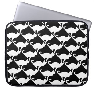 Funda Para Portátil Impresión blanco y negro de la manga el del