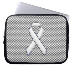 Funda Para Portátil Impresión cromada de fibra de carbono para la toma