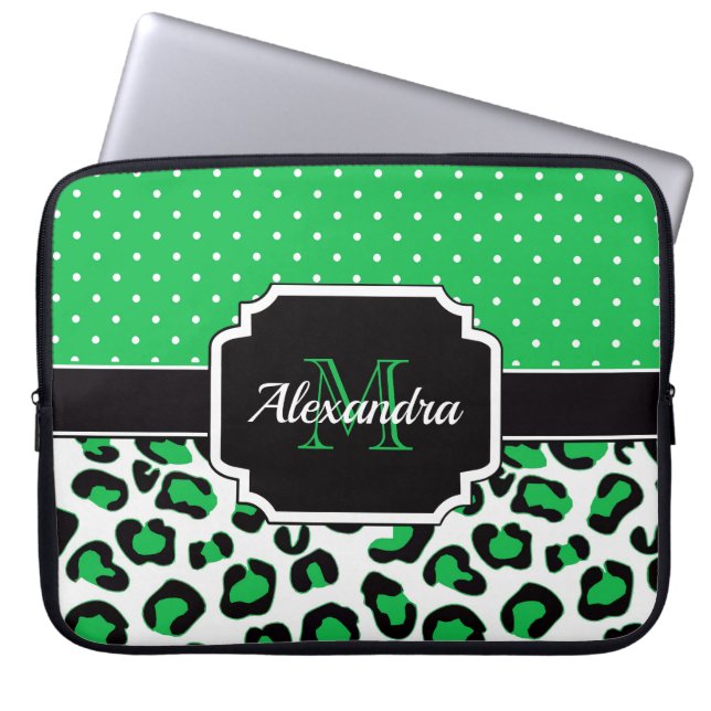Funda Para Portátil Impresión Cute Leopard (Frente)