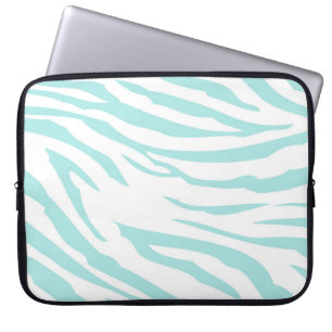 Funda Para Portátil Impresión de cebra azul cielo