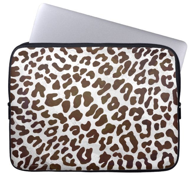 Funda Para Portátil Impresión de chocolate de leopardo (Frente)