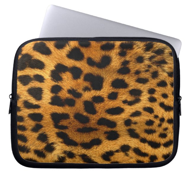 Funda Para Portátil Impresión de leopardo (Frente)