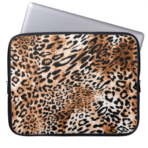 Funda Para Portátil Impresión de leopardo africano sin problemas