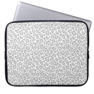 Funda Para Portátil Impresión de leopardo gris