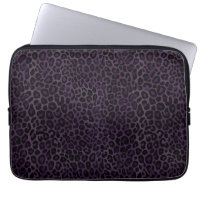 Impresión de leopardo negro púrpura de moda