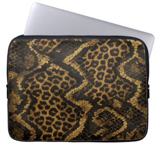 Funda Para Portátil Impresión de Luxe Leopard-Python Fusion