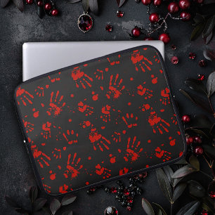 Funda Para Portátil Impresión de Mano Sangrienta