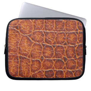 Funda Para Portátil Impresión de piel de ligador marrón rojizo