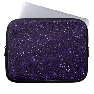 Funda Para Portátil Impresión de Purpurina morado oscuro