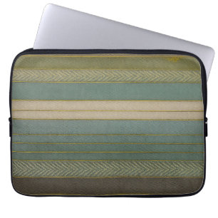 Funda Para Portátil Impresión de tiras silenciadas modernas de mediado