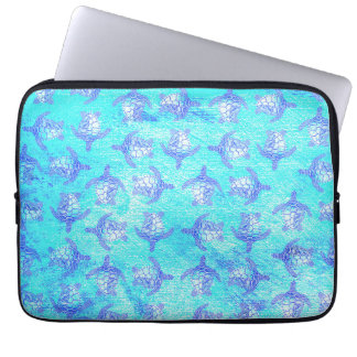 Funda Para Portátil Impresión de tortuga azul