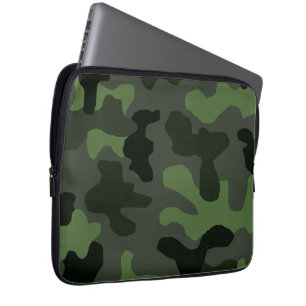 Funda Para Portátil Impresión del camuflaje verde oscuro gris n.º 14