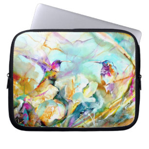 Funda Para Portátil "Impresión del colibrí del saludo del amanecer"