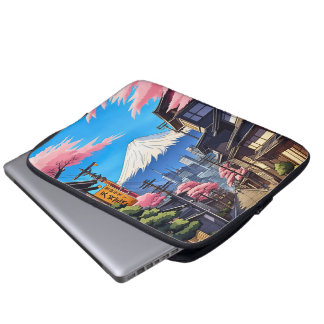 Funda Para Portátil Impresión en lienzo estirado de Tokio Mt Fuji