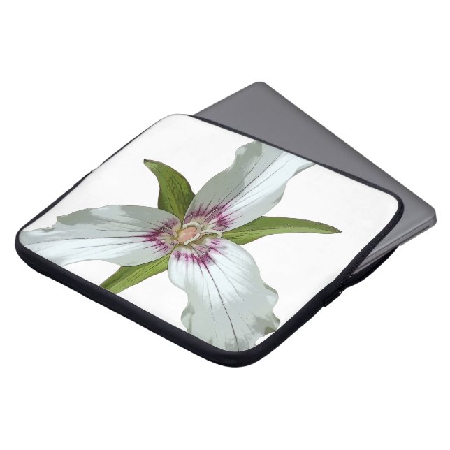 Funda Para Portátil Impresión en negrita de trillium Spring (Superior anverso)