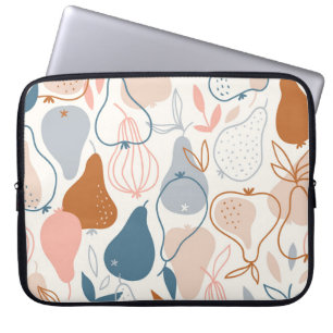 Funda Para Portátil Impresión escandinava: patrón de fruta vintage
