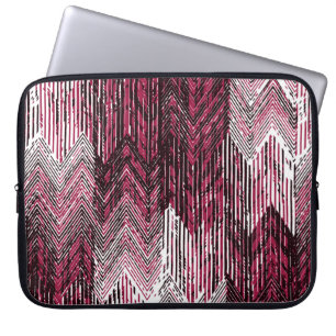 Funda Para Portátil Impresión Jute Geométrica Étnica Moderna.