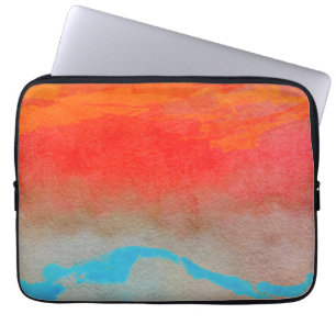 Funda Para Portátil Impresión Metalizado del resumen del atardecer oce
