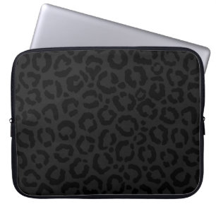Funda Para Portátil Impresión minimalista moderna de leopardo negro
