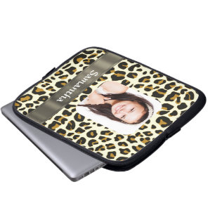 Funda Para Portátil Impresión personalizada de leopardo