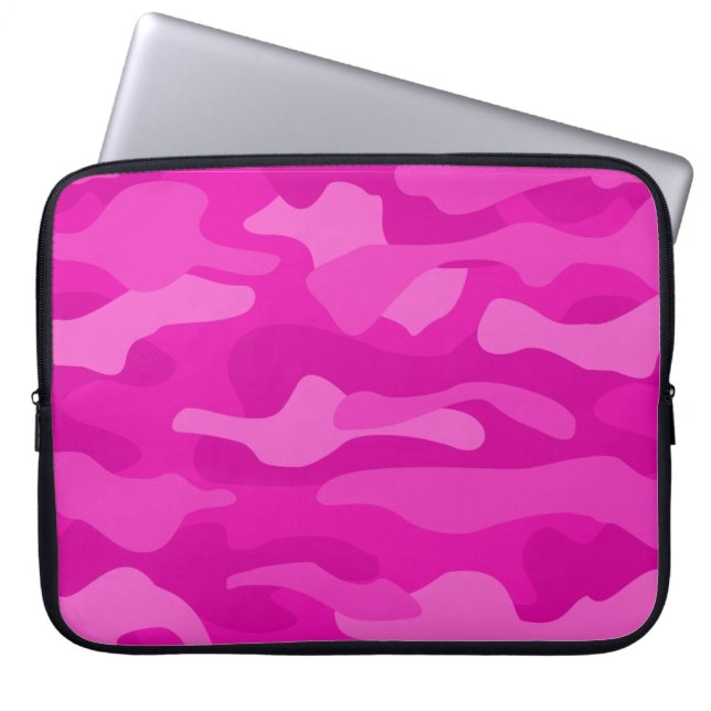 Funda Para Portátil Impresionante camo monocolor rosa (Frente)