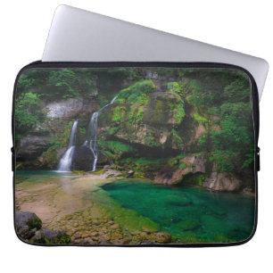 Funda Para Portátil Impresionante cascada Virje, Poster de Eslovenia
