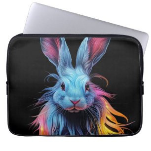 Funda Para Portátil Impresionante conejo azul en llamas
