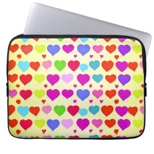 Funda Para Portátil Impresionante patrón de amor vibrante